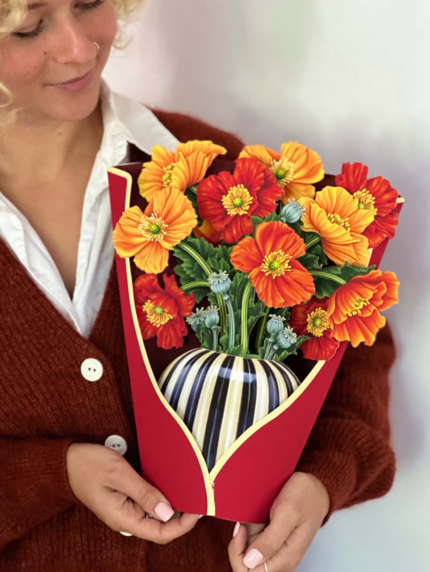 French Poppies (8 Pop-up Greeting Cards)