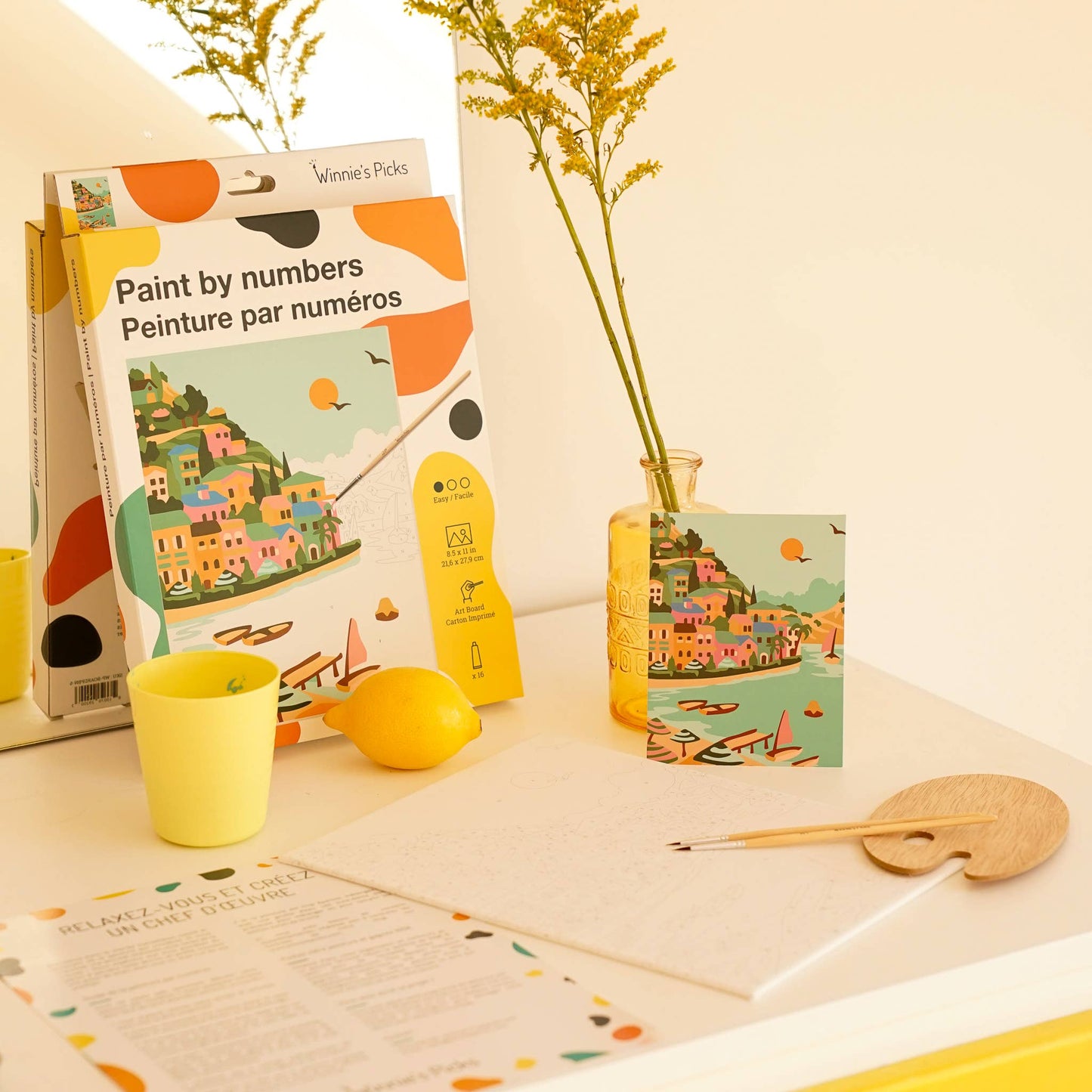 Under the Italian Sun – Tuscan Landscape Paint by Number Kit