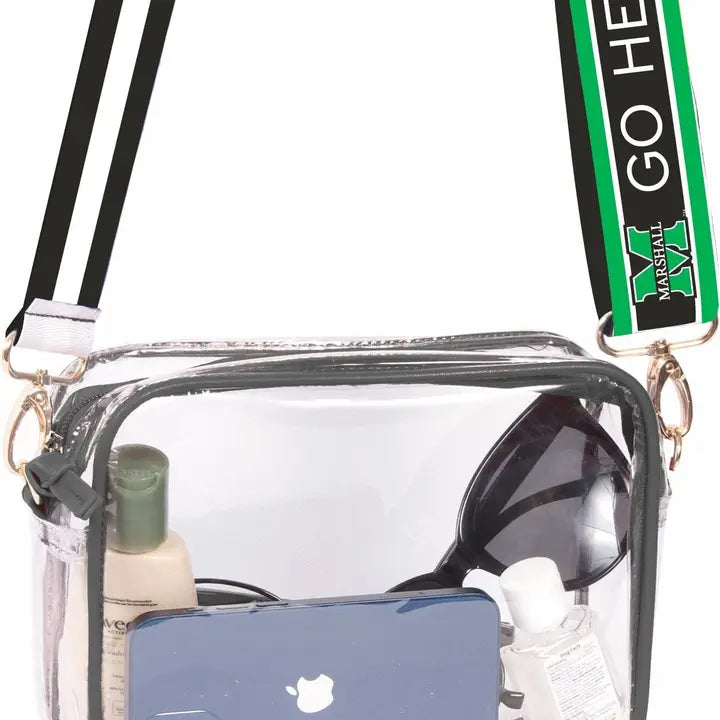 Bridget Clear Purse w/ Reversible Strap