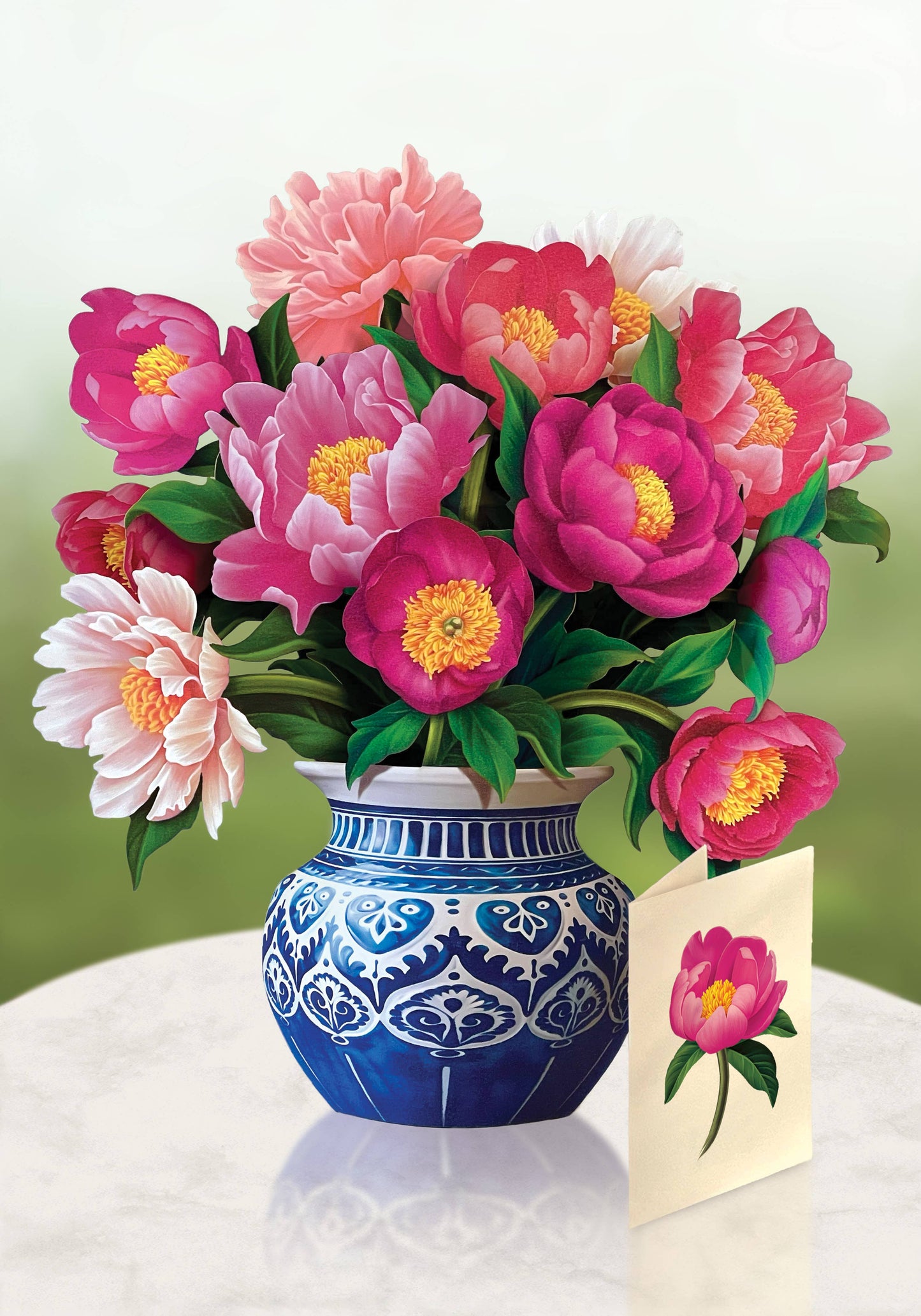 Peony Paradise (8 Pop-up Greeting Cards)