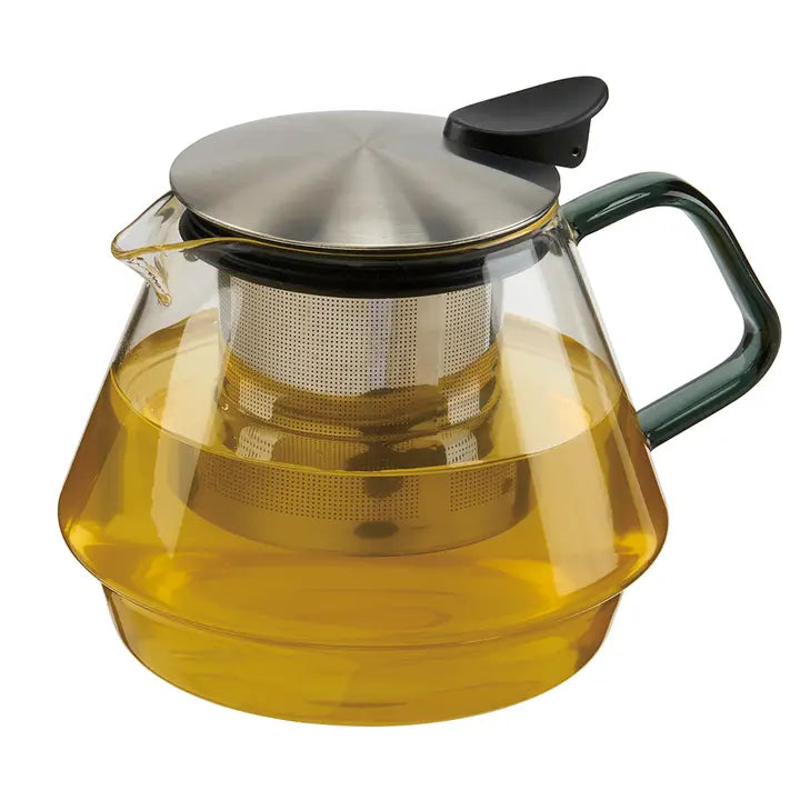 PureGlass Teapot w/ Black Handle