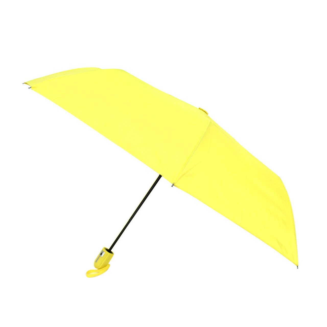 Auto Open Compact Solid Color Travel Umbrella