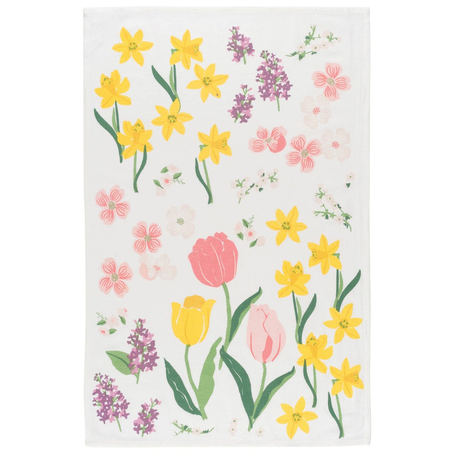 Flowers Of The Month Bakers Floursack Dishtowels Set of 3