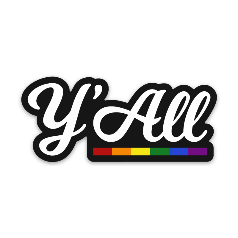 Y'All Text Sticker