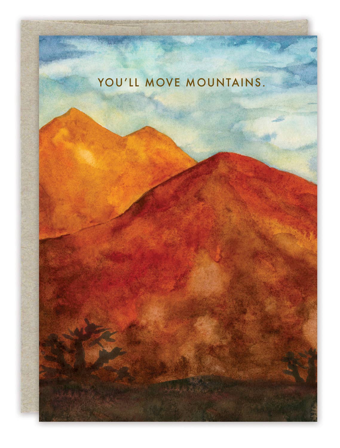 You'll Move Mountains Congrats Card