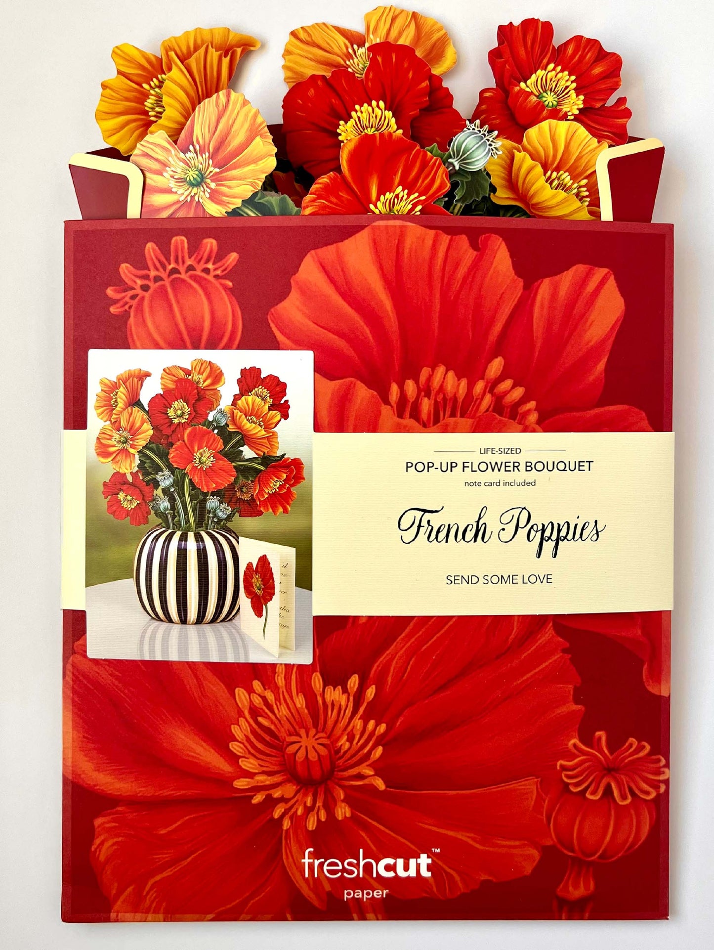 French Poppies (8 Pop-up Greeting Cards)