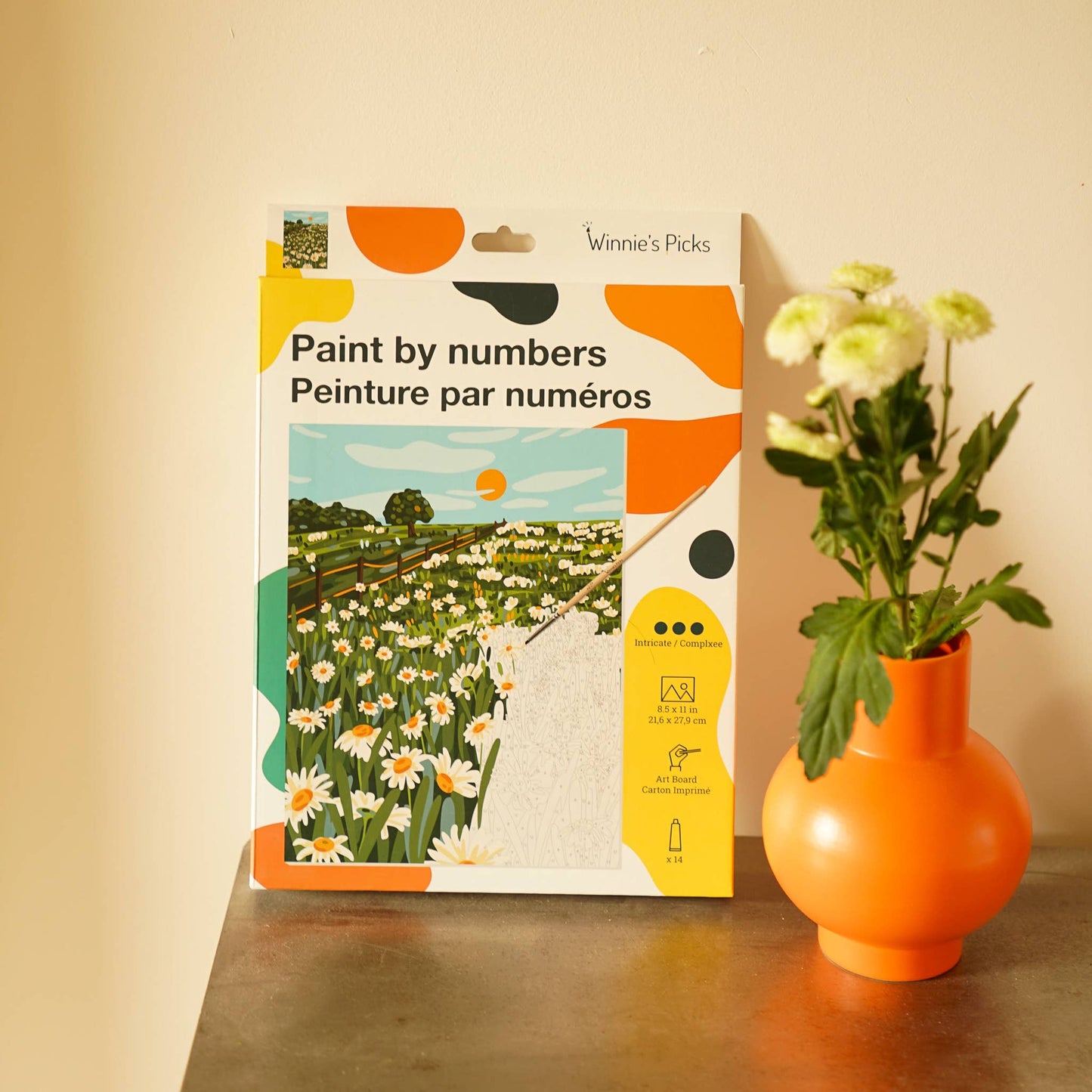 Blooming Daisies – Wildflower Meadow Paint by Number Kit