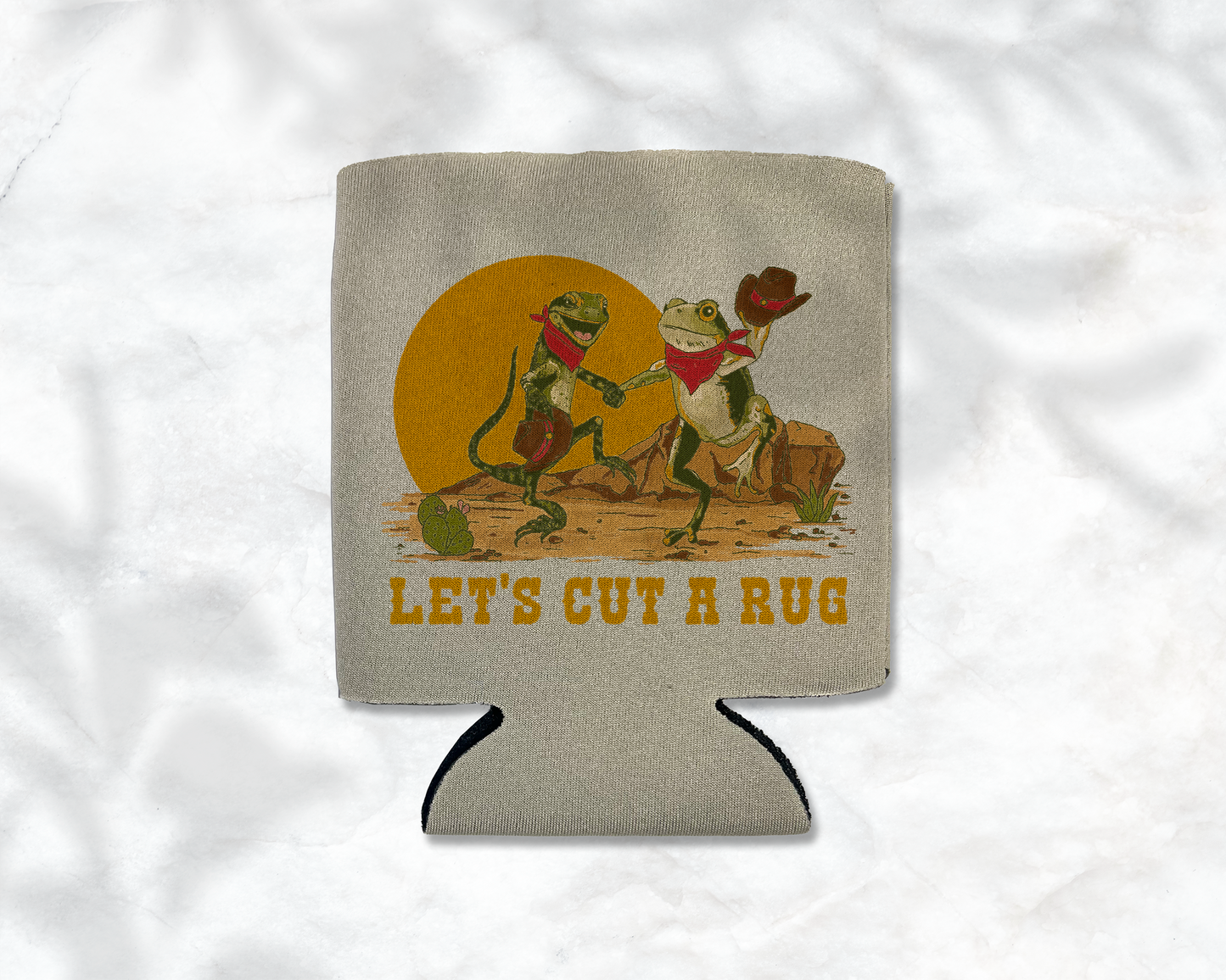 Let's Cut a Rug Koozie