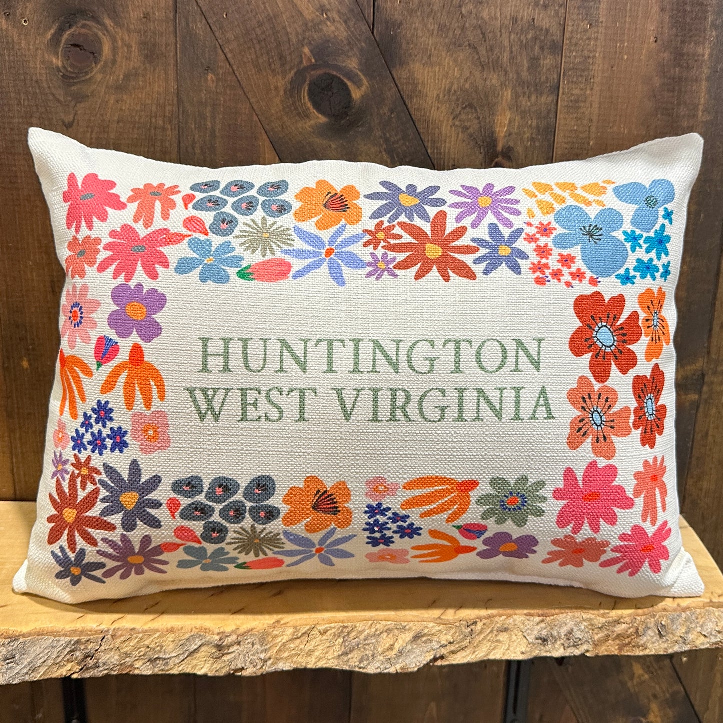 Floral Frame Huntington Pillow