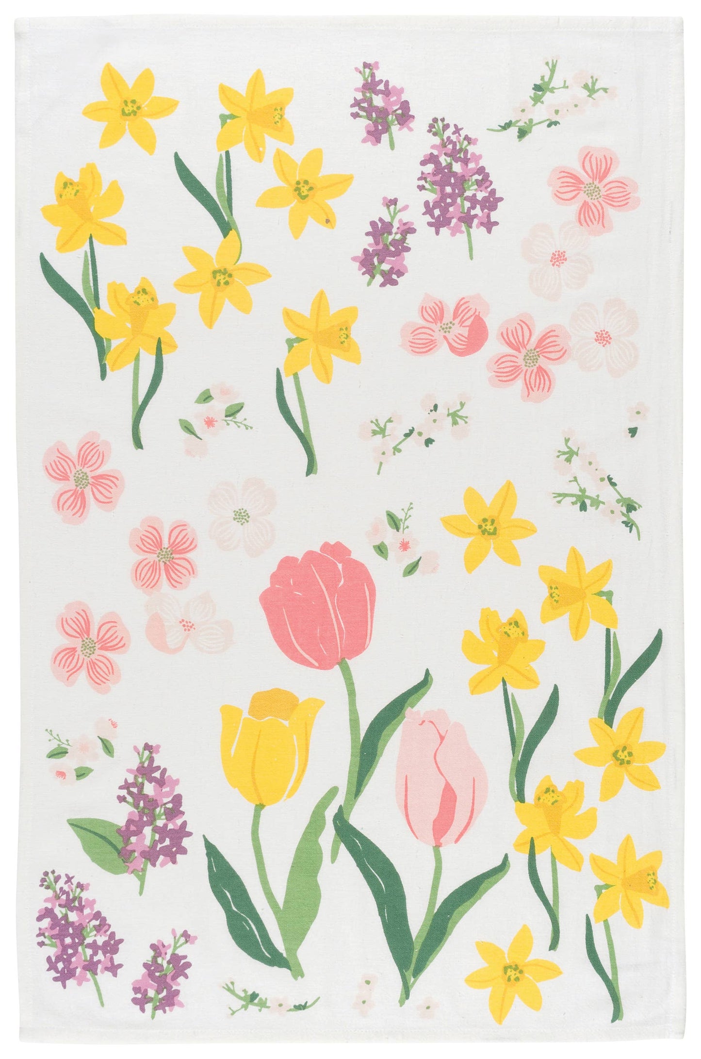 Flowers Of The Month Bakers Floursack Dishtowels Set of 3