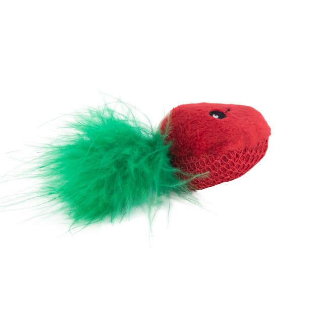 Catstages Straw-Babies 3-Pack – Catnip Dental Cat Toys with Feathers & Crinkle