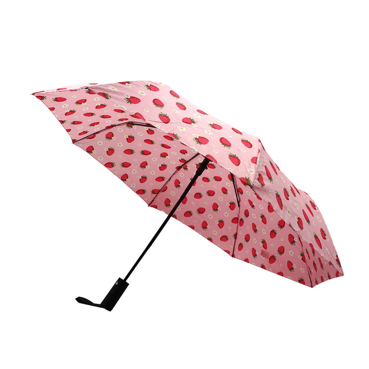 Auto Open Strawberry Compact Umbrella