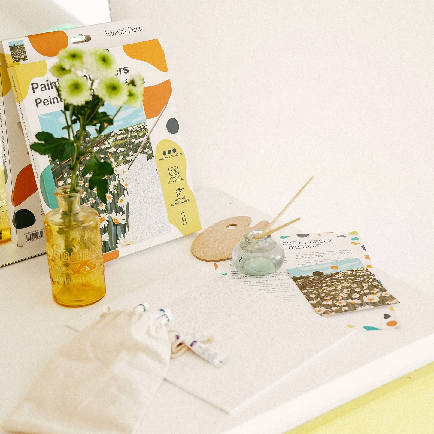 Blooming Daisies – Wildflower Meadow Paint by Number Kit