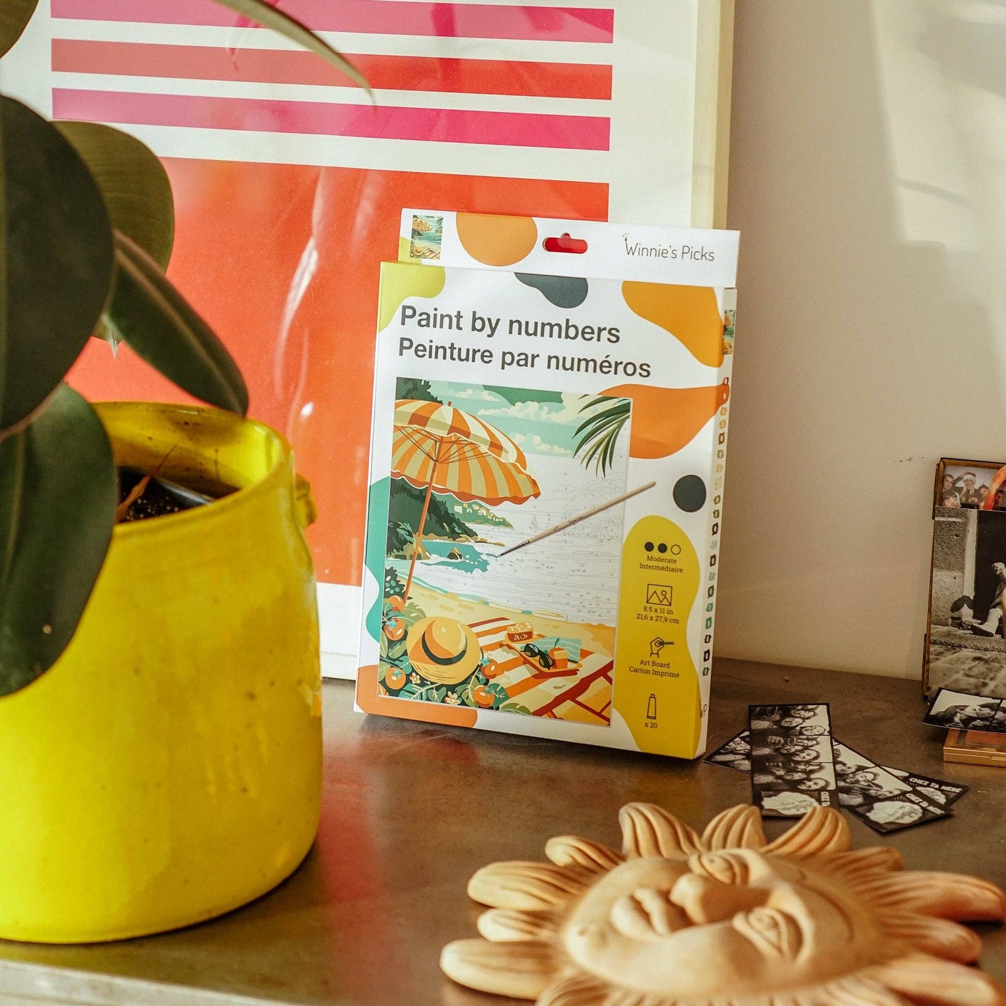 Picnic on the Beach – Coastal Escape Paint by Number Kit