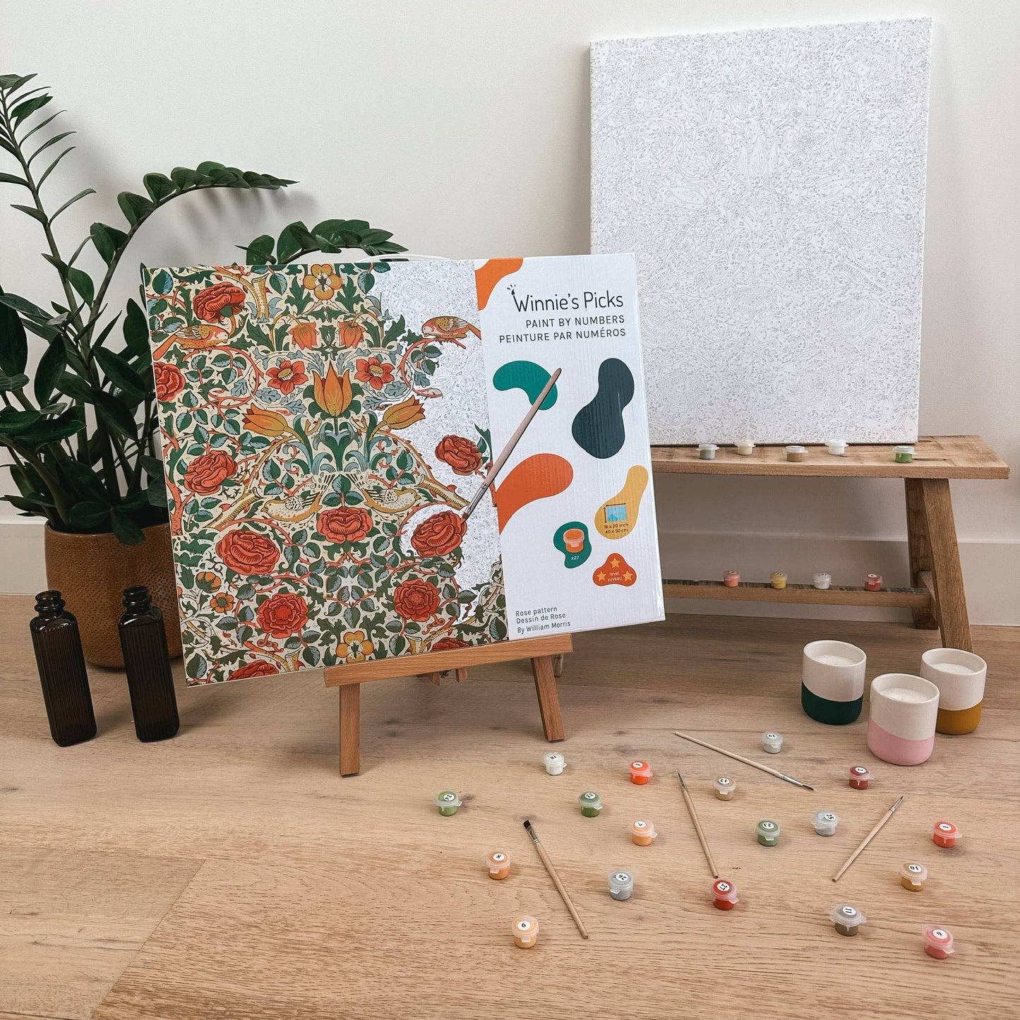 Rose Pattern by William Morris – Paint by Number Kit