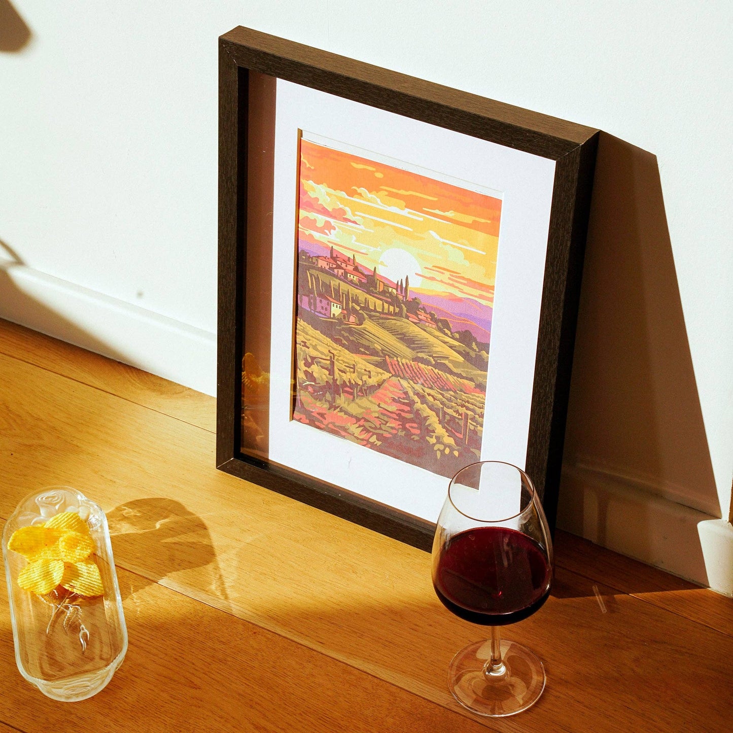 Italian Vineyard – Tuscan Wine Country Paint by Number Kit