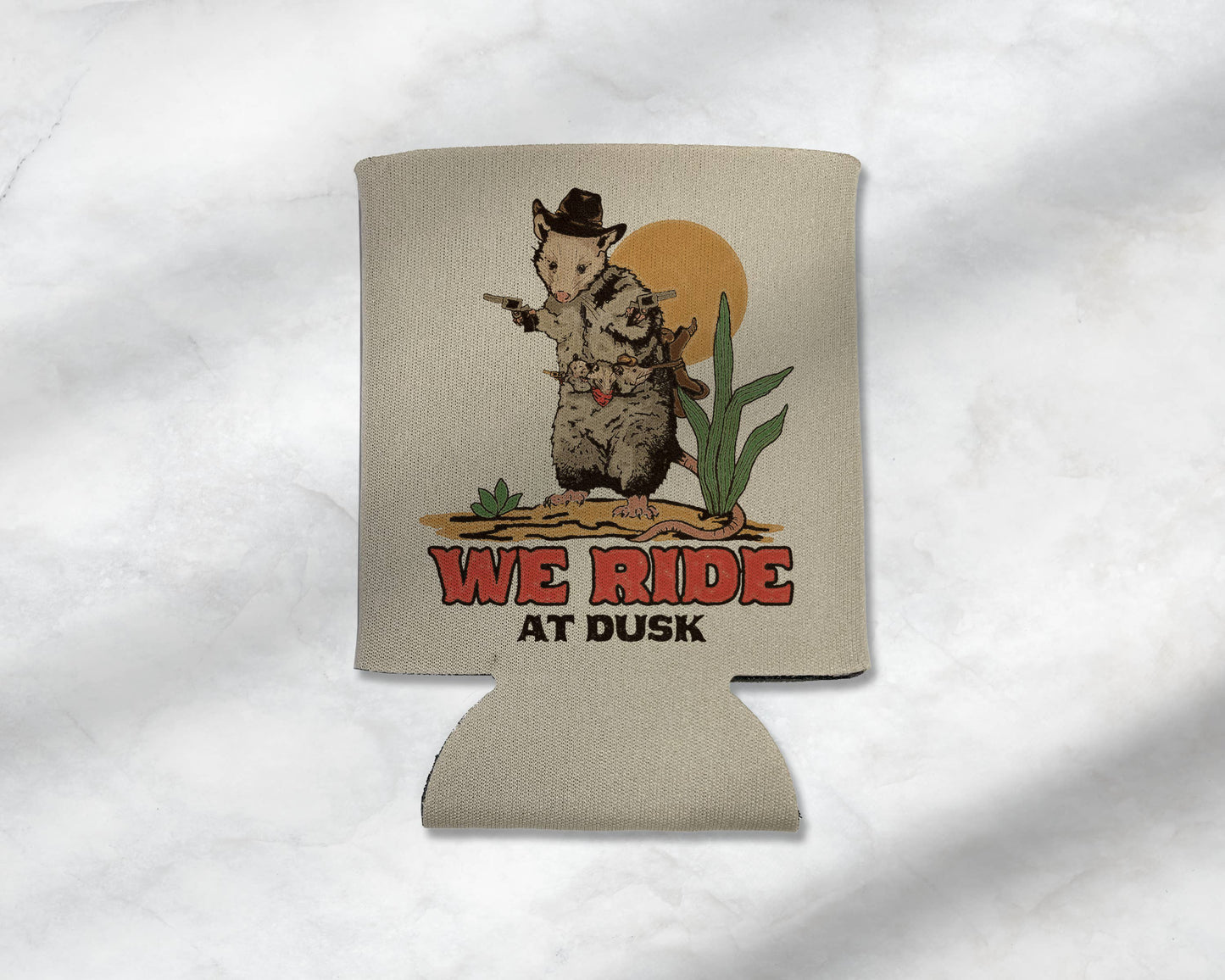 Opossum Cowboy Koozie