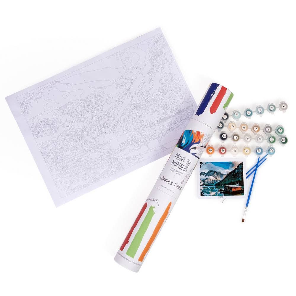 Hummingbird in Bloom – Nature-Inspired Paint by Number Kit
