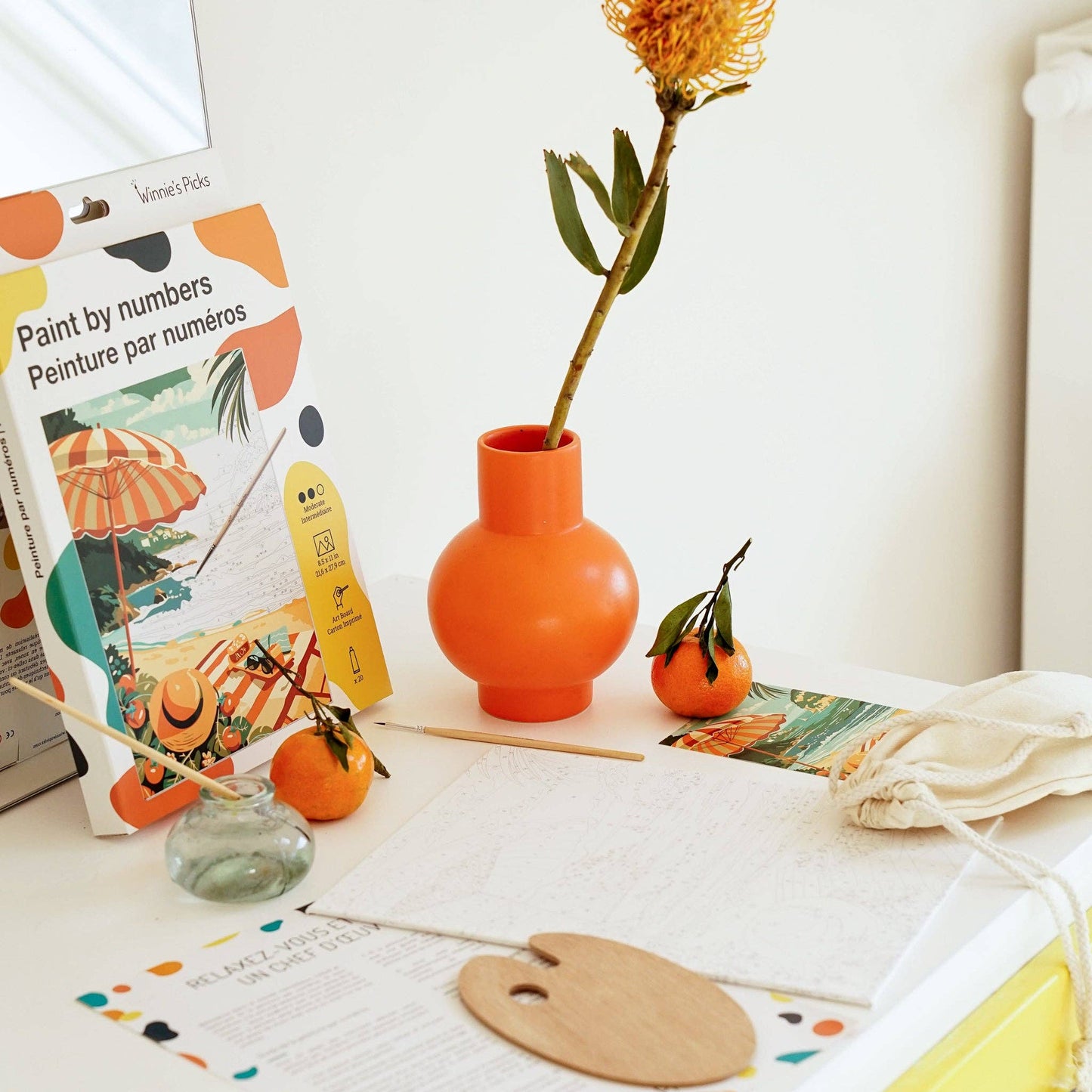Picnic on the Beach – Coastal Escape Paint by Number Kit