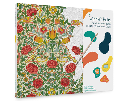 Rose Pattern by William Morris – Paint by Number Kit