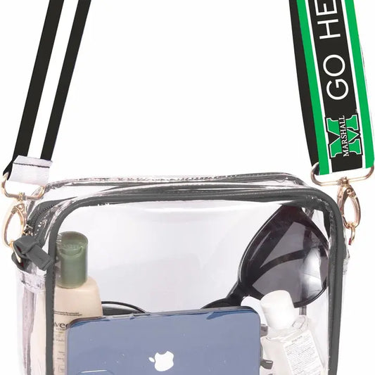 Bridget Clear Purse w/ Reversible Strap