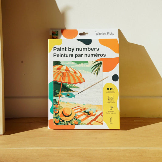 Picnic on the Beach – Coastal Escape Paint by Number Kit