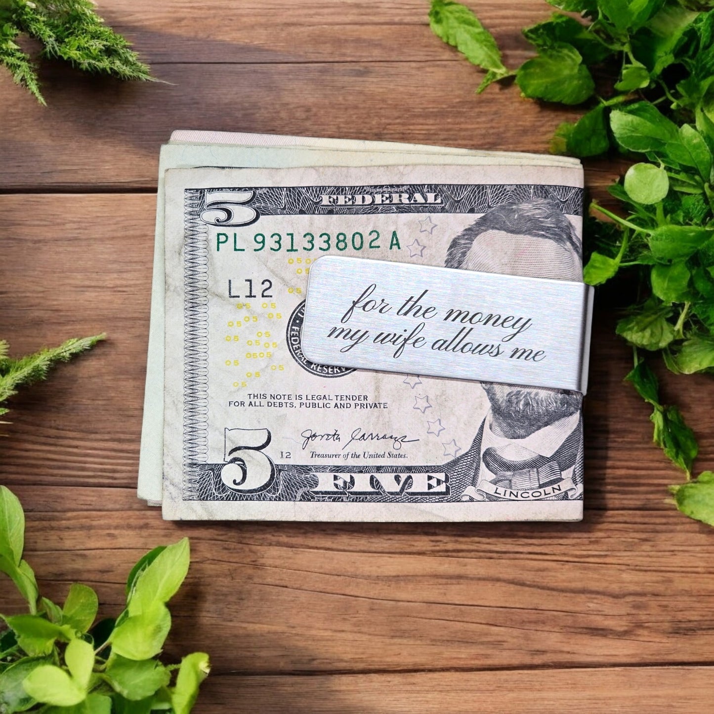 Sleek Hold: Stainless Steel Money Clip