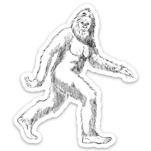 Bigfoot Sketch - Sticker
