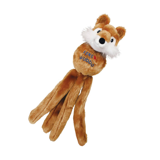 KONG Wubba Friends Dog Toy – Soft Plush Squeaky Tug & Fetch Toy