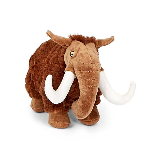 Winston the Woolly Mammoth Dog Toy – Plush Prehistoric Squeaky Toy with Long & Strong Hair