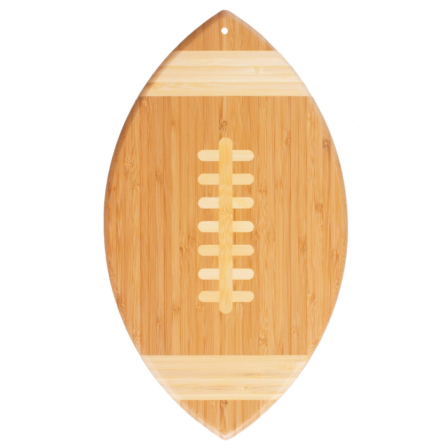 Football-Shaped Bamboo Cutting Board & Charcuterie Tray – Game Day Ready