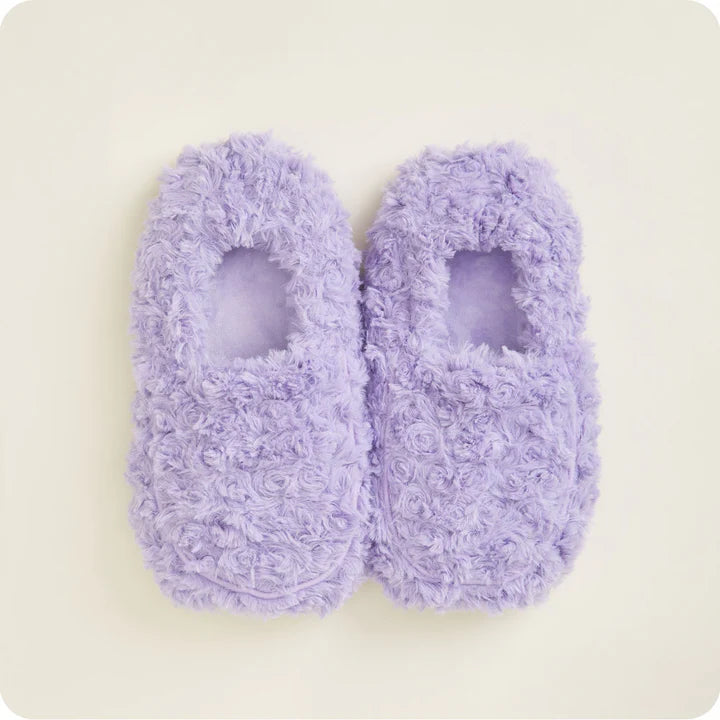 Warmies Slippers - Lavender Curly