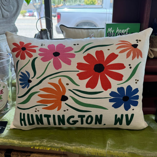 Modern Huntington WV Pillow