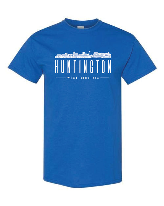 Huntington Skyline Blue Crew Neck Short Sleeve