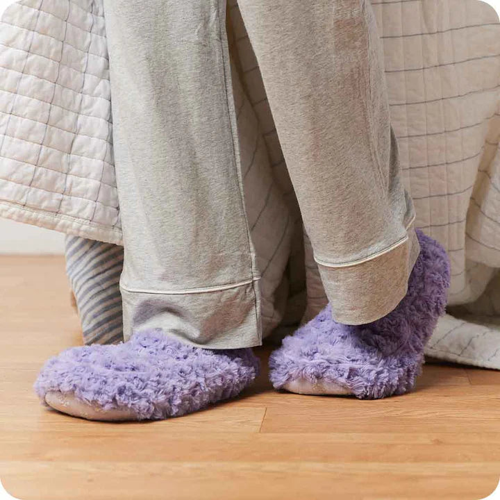 Warmies Slippers - Lavender Curly