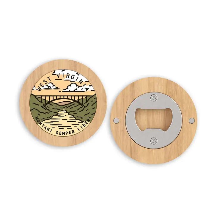 West Virginia Magnetic Bottle Opener