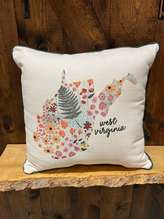 Charming Floral Fall WV Pillow