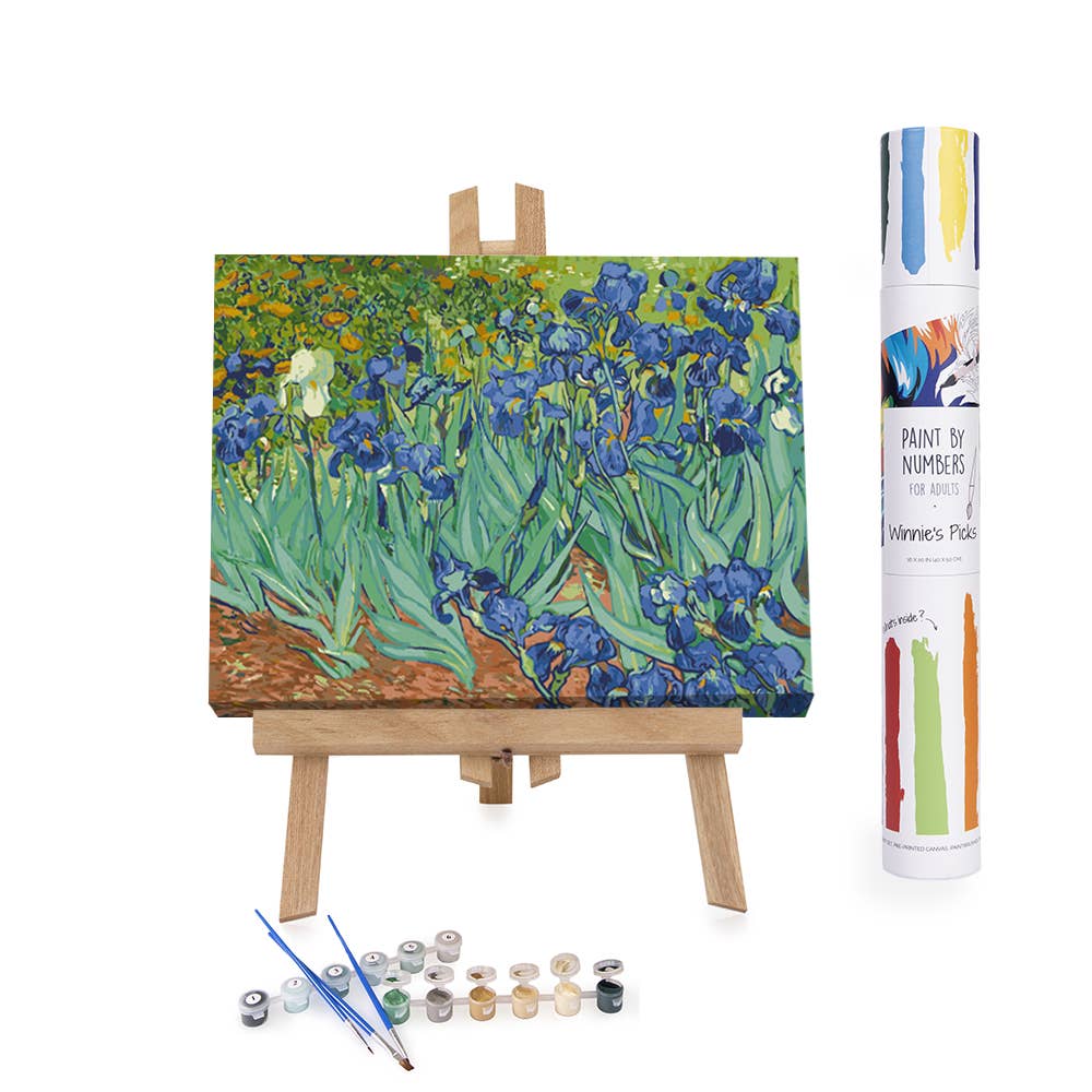 Irises by Vincent van Gogh – Floral Paint by Number Kit