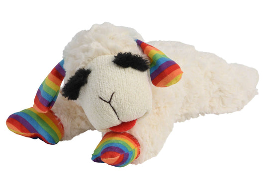 Lamb Chop Plush Dog Toy – Classic Squeaky Toy with Rainbow Pride Love
