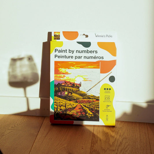 Italian Vineyard – Tuscan Wine Country Paint by Number Kit